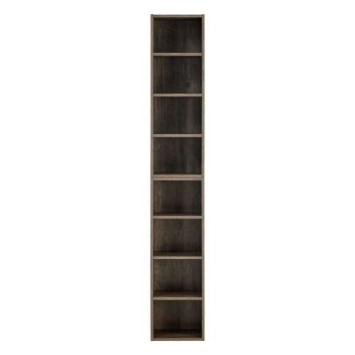 8-Tier Media Tower Rack, CD DVD Slim Storage Cabinet with Adjustable Shelves, Tall Narrow Bookcase Display Bookshelf for Home Office 8-Tier Media Tower Rack, CD DVD Slim Storage Cabinet with Adjustable Shelves, Tall Narrow Bookcase Display Bookshelf for Home Office