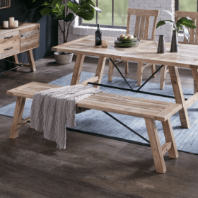 Dining Bench (Option: Natural)