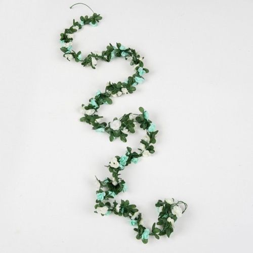 1pc 98.43inch/8.2ft Rose Artificial Flowers; Artificial Flower Christmas Garland; Fake Rose Vine For Wedding Home Room Decoration Spring Autumn G